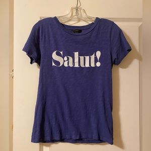 J Crew Salut Tee 💙